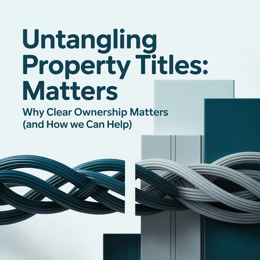Untangling Property Titles: Why Clear Ownership Matters (and How We Can Help)