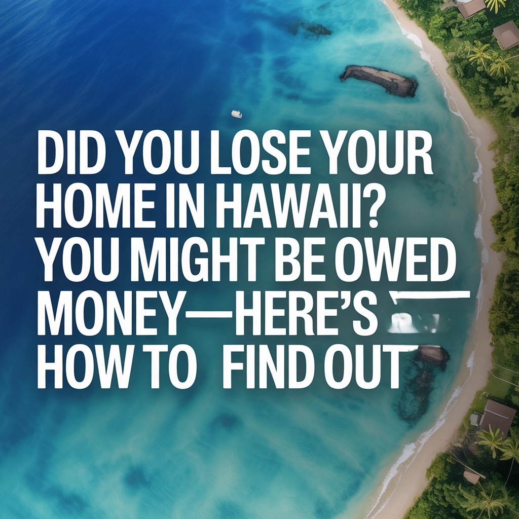 Did You Lose Your Home in Hawaii? You Might Be Owed Money—Here’s How to Find Out